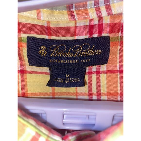 Brooks Brothers Mens Plaid Buttondown Shirt - Picture 3 of 6